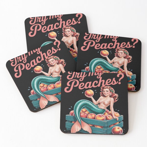Item preview, Redhead Mermaid Offers Peaches Illustration designed and sold by Voidbinder.