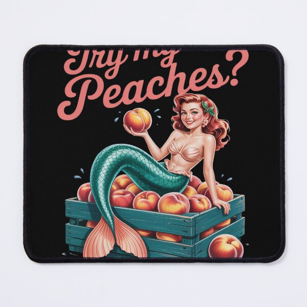 Item preview, Redhead Mermaid Offers Peaches Illustration designed and sold by Voidbinder.