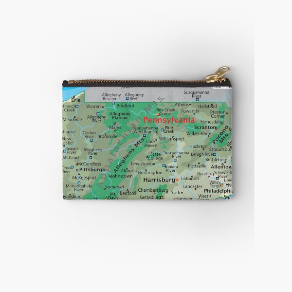 Item preview, Pennsylvania Map for Wall Decor and Education designed and sold by WorldAtlas.com.