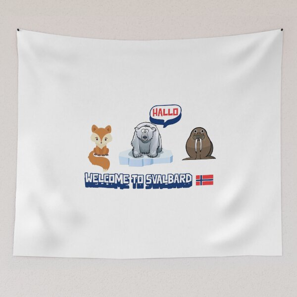 Item preview, Welcome To Svalbard Norway Arctic Fox, Polar Bear, Walrus  designed and sold by GraTEEtude.