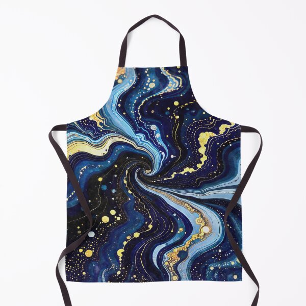 Item preview, Vibrant Swirls of Blue and Gold 3 designed and sold by taiche.