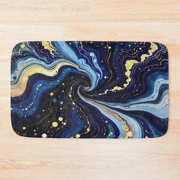 Item preview, Vibrant Swirls of Blue and Gold 3 designed and sold by taiche.