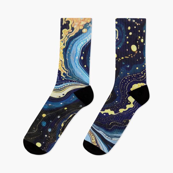 Item preview, Vibrant Swirls of Blue and Gold 3 designed and sold by taiche.
