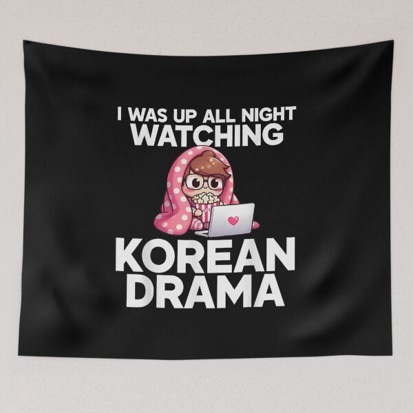 Item preview, I Was Up All Night Watching Korean Drama Cute Cartoon designed and sold by MassonCalepon.