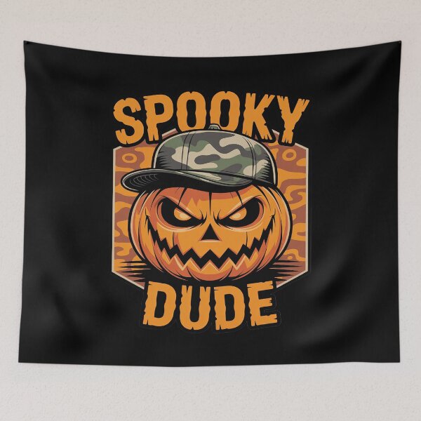 Item preview, Spooky Dude  Camo Halloween Pumpkin designed and sold by TAYLOROUSDALE.