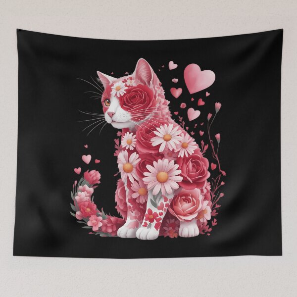 Item preview, Happy Meowentine's Day Funny Girls Cat Valentines Day designed and sold by Morphologiona.