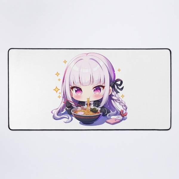 Item preview, Karen Araragi Bakemonogatari Kyoko Kirigiri Danganronpa Kawaii Ramen Chibi Cute Anime Girl designed and sold by Raslbazola.