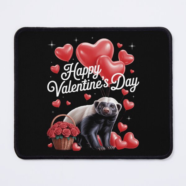 Item preview, Cute Honey Badger Lover Valentines Day Animals Heart designed and sold by Morphologiona.