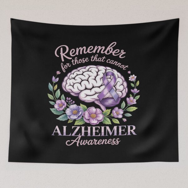 Item preview, Remember For Those That Cannot Alzheimer's Awareness Ribbon designed and sold by Voidbinder.