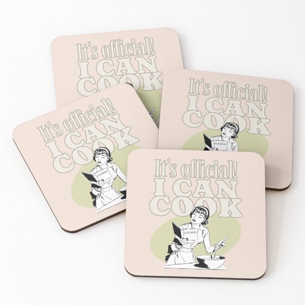 Item preview, IT'S OFFICIAL! I CAN COOK Retro designed and sold by JusTiceT-shirts.