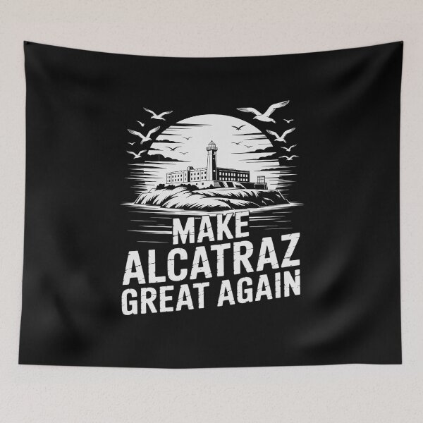 Item preview, Reopen Alcatraz Funny Alcatraz designed and sold by Voidbinder.