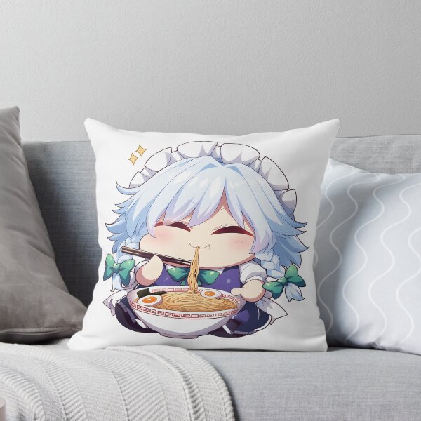 Item preview, Lisa Genshin Impact Game Sakuya Izayoi Touhou Kawaii Ramen Chibi Cute Anime Girl designed and sold by Raslbazola.