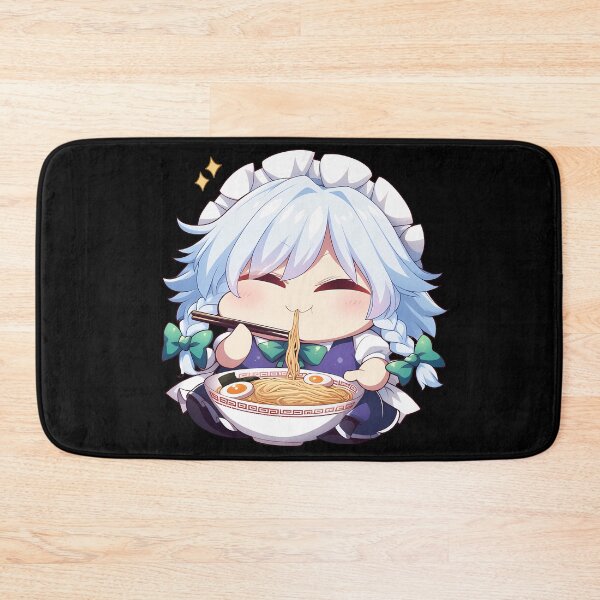 Item preview, Lisa Genshin Impact Game Sakuya Izayoi Touhou Kawaii Ramen Chibi Cute Anime Girl designed and sold by Raslbazola.