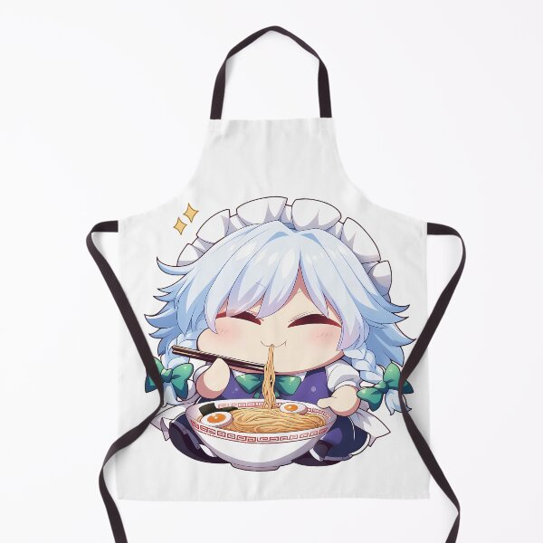 Item preview, Lisa Genshin Impact Game Sakuya Izayoi Touhou Kawaii Ramen Chibi Cute Anime Girl designed and sold by Raslbazola.