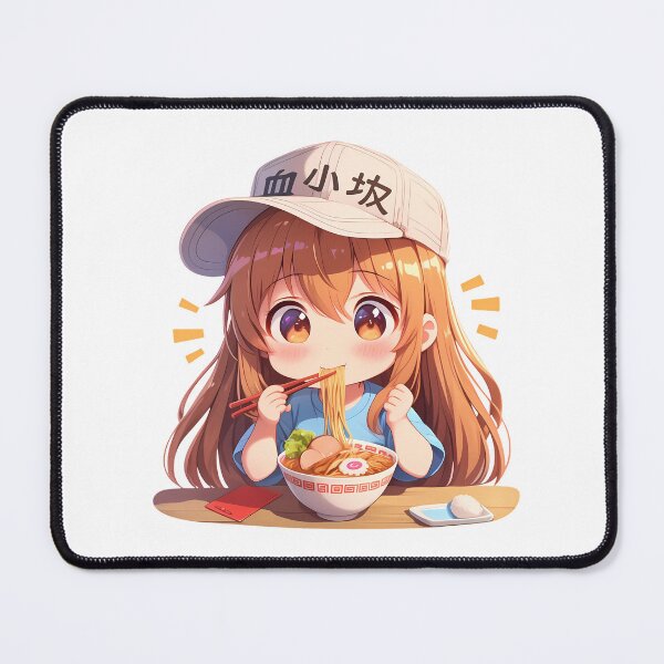 Item preview, Kamisato Ayaka Genshin Impact Platelet Cells At Work Kawaii Ramen Chibi Cute Anime Girl designed and sold by Raslbazola.