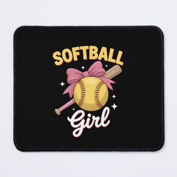 Item preview, Softball Coquette Bow Softball designed and sold by cosmicncozyS.