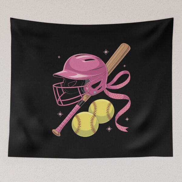 Item preview, Softball Coquette Bow designed and sold by cosmicncozyS.