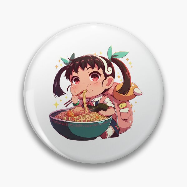 Item preview, Mayoi Hachikuji Bakemonogatari Kawaii Ramen Chibi Cute Anime Girl designed and sold by Raslbazola.