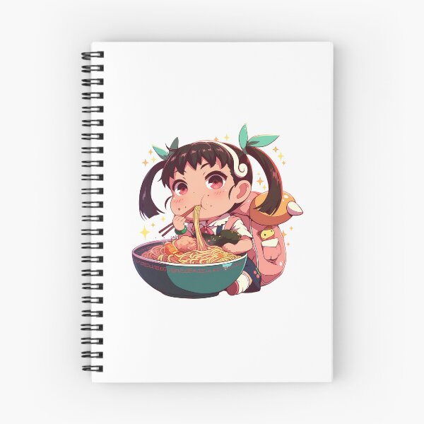 Item preview, Mayoi Hachikuji Bakemonogatari Kawaii Ramen Chibi Cute Anime Girl designed and sold by Raslbazola.
