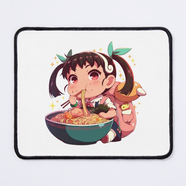 Item preview, Mayoi Hachikuji Bakemonogatari Kawaii Ramen Chibi Cute Anime Girl designed and sold by Raslbazola.