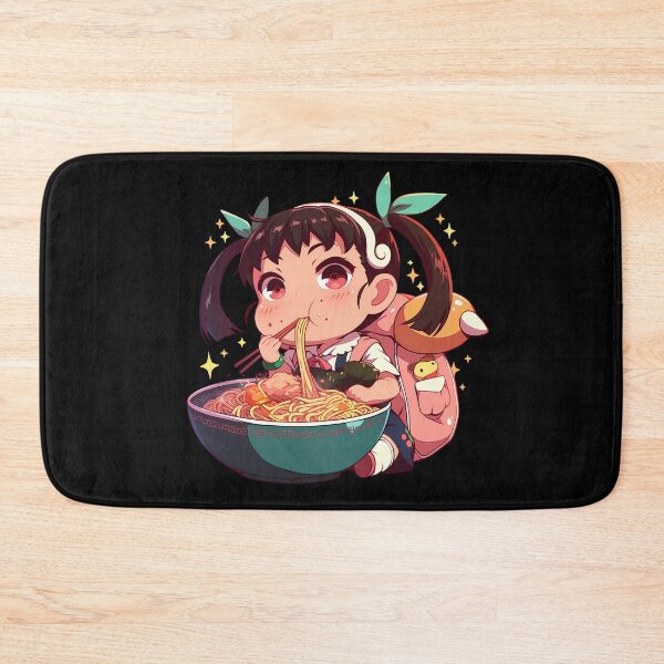 Item preview, Mayoi Hachikuji Bakemonogatari Kawaii Ramen Chibi Cute Anime Girl designed and sold by Raslbazola.