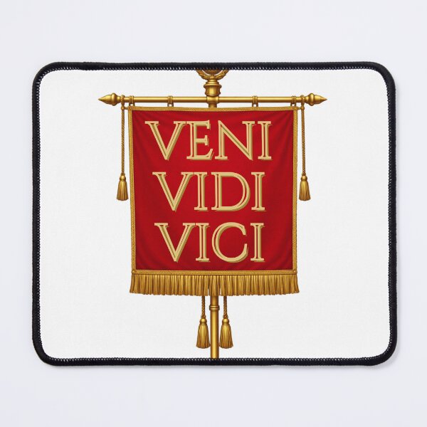 Item preview, Veni Vidi Vici - Legion standard (vexillum) designed and sold by stella literarium.