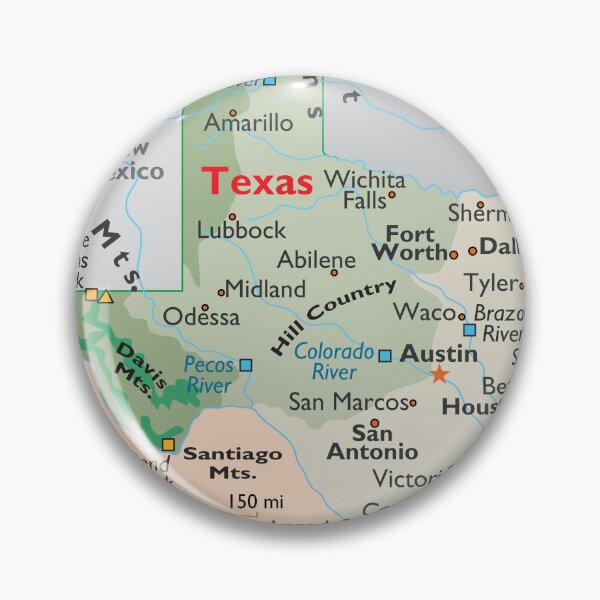 Item preview, Texas Map for Wall Decor and Education designed and sold by WorldAtlas.com.