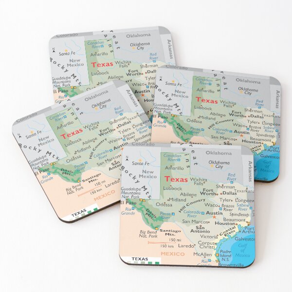 Item preview, Texas Map for Wall Decor and Education designed and sold by WorldAtlas.com.