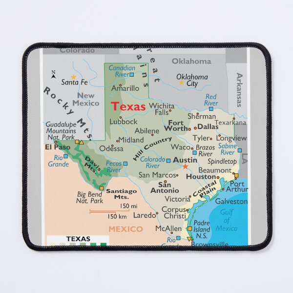 Item preview, Texas Map for Wall Decor and Education designed and sold by WorldAtlas.com.