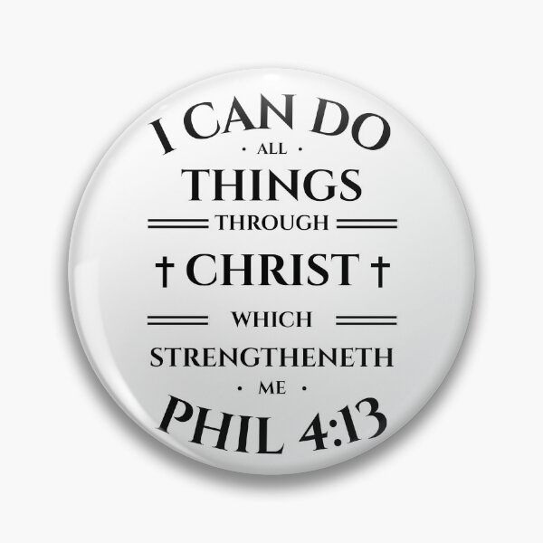 Item preview, Philippians 4:13 Christian Bible Faith Verse Typography (KJV) designed and sold by Clothed in Scripture.