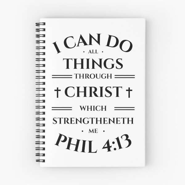 Item preview, Philippians 4:13 Christian Bible Faith Verse Typography (KJV) designed and sold by Clothed in Scripture.