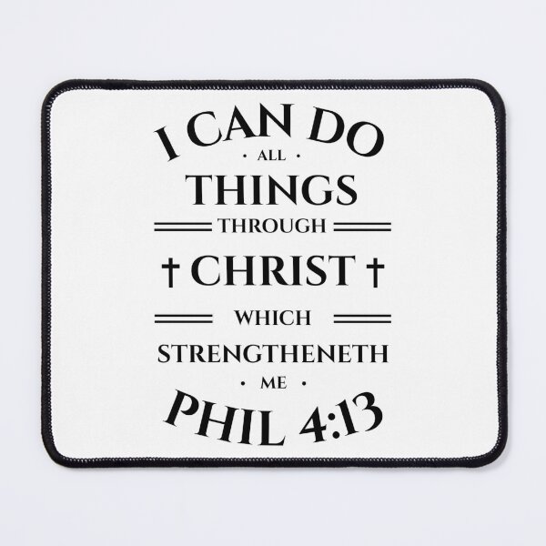 Item preview, Philippians 4:13 Christian Bible Faith Verse Typography (KJV) designed and sold by Clothed in Scripture.