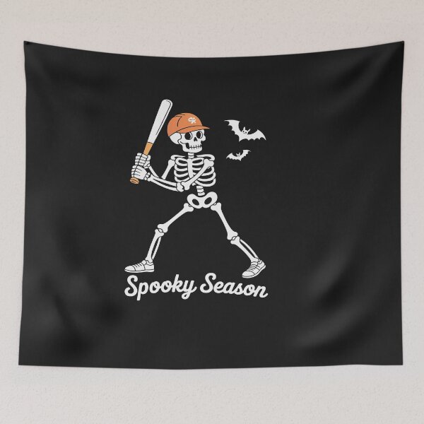 Item preview, Spooky Season Skeleton Baseball Player Halloween Batter designed and sold by VladimiaPutin.