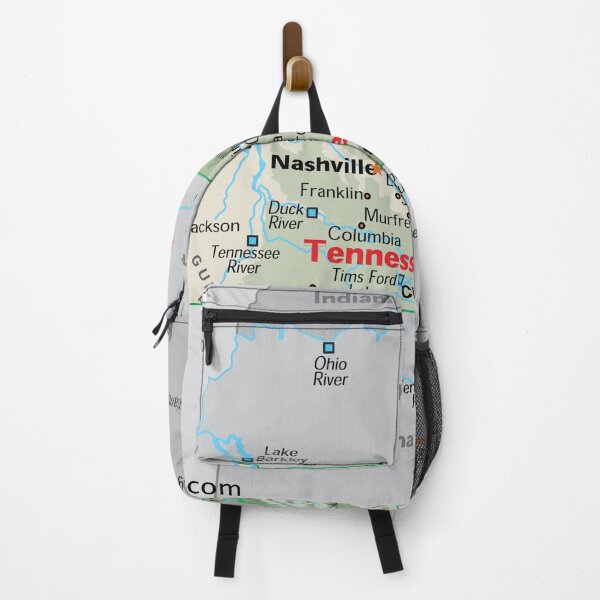 Item preview, Detailed Tennessee Geography Map designed and sold by WorldAtlas.com.