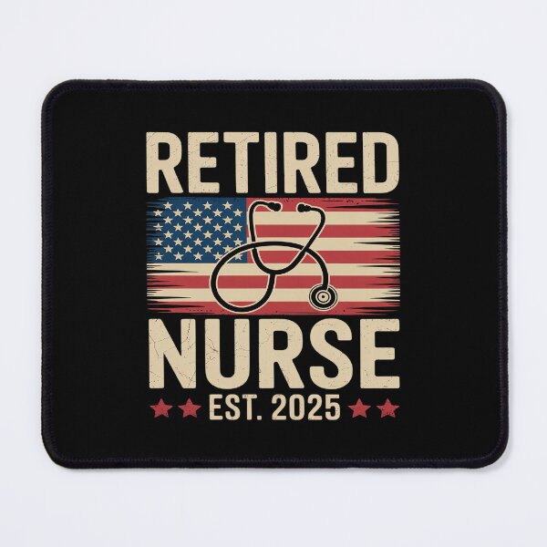 Item preview, Retired Nurse 2025 Flag Stethoscope Nurse Retired designed and sold by Shannon Bosley.