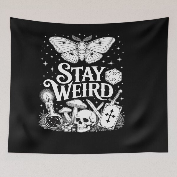 Item preview, Stay Weird Witchy Vibes Witch Spooky Season Happy Halloween designed and sold by VladimiaPutin.