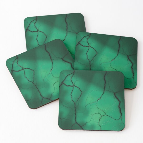 Item preview, Mystical Emerald Green Cracked Wall Texture designed and sold by SolaoLab.