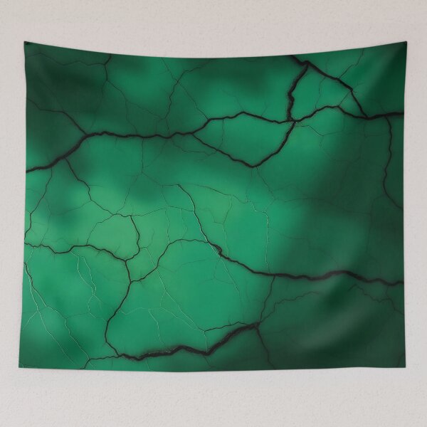 Item preview, Mystical Emerald Green Cracked Wall Texture designed and sold by SolaoLab.