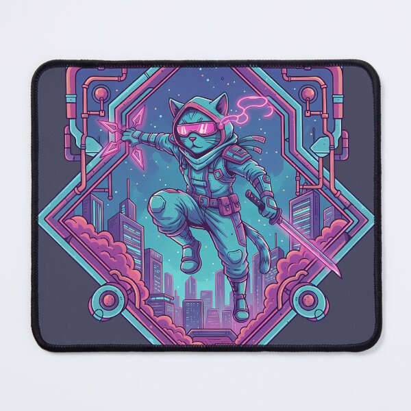 Item preview, Neo-Ninja Chronicles! | Cyberpunk Shadow Slicer Cat Warrior designed and sold by DarYang.