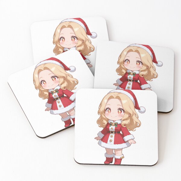Item preview, Kawaii Christmas Anime Girl Sticker Design designed and sold by Atthapolaudom.