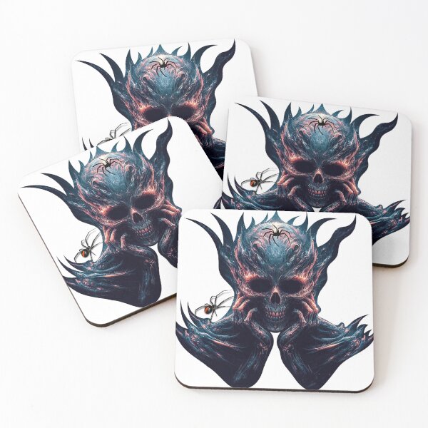 Item preview, Dark Cosmic Skull with Spiders Gothic Horror Fantasy Art Design designed and sold by DriftLens.