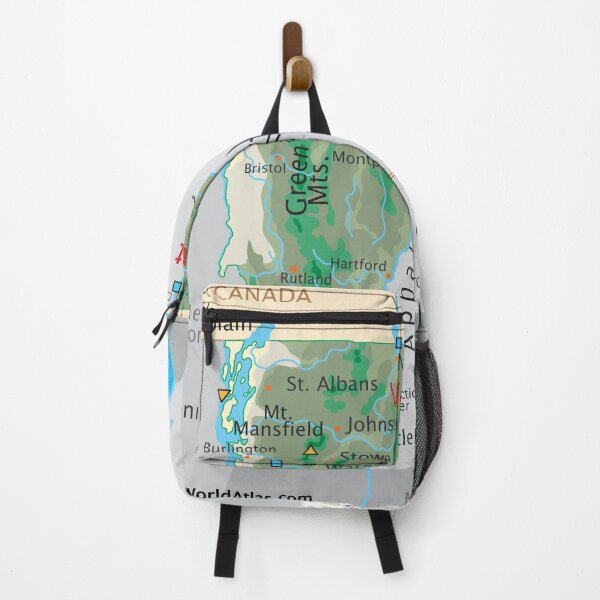 Item preview, Vermont Map for Wall Decor and Education designed and sold by WorldAtlas.com.