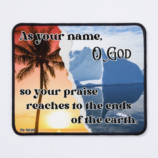 Item preview, Ps 48:10 name & praise reach to the ends of the earth designed and sold by stella literarium.