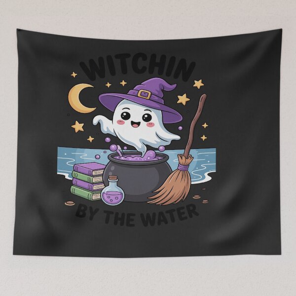 Item preview, Summerween Beach Halloween Witchin' By The Water designed and sold by VladimiaPutin.