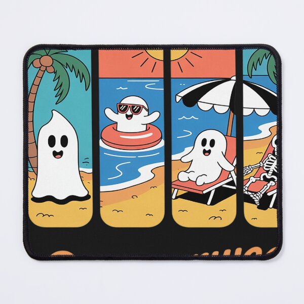 Item preview, Summerween Skeleton Ghost Beach Party Halloween Vibes designed and sold by VladimiaPutin.
