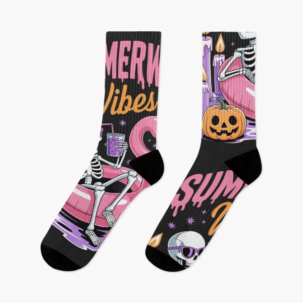 Item preview, Summerween Vibes Spooky Skeleton Flamingo Pool Halloween designed and sold by VladimiaPutin.