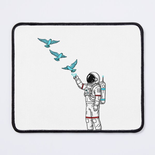 Item preview, Collision19 Cute Astronaut Feeding Alien Space Birds – Wholesome Sci-Fi Character Art designed and sold by Collision19.