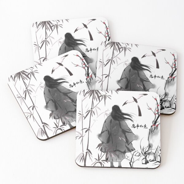Item preview, Solitary Traveler - Bamboo Forest Sumi-e designed and sold by Kanniax.