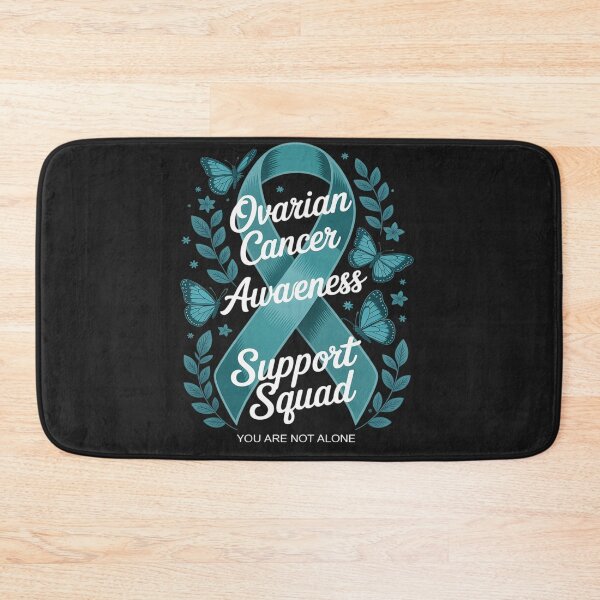 Item preview, Support Squad Ovarian Cancer Awareness Teal Ribbon Butterfly designed and sold by Rackaam.