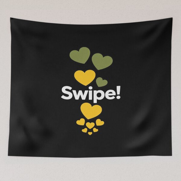 Item preview, Swipe  with Fading Yellow Hearts and Burst designed and sold by Rackaam.